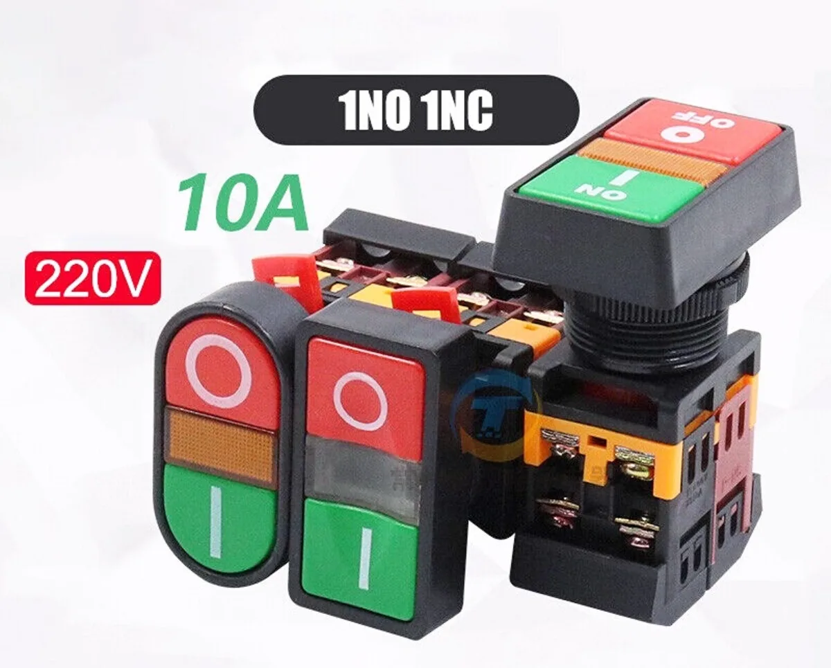 ELECTRIC PUSH BUTTON RED & GREEN DOUBLE POINT